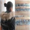 河北廠家供應羽絨服貉子毛條 貉子帽